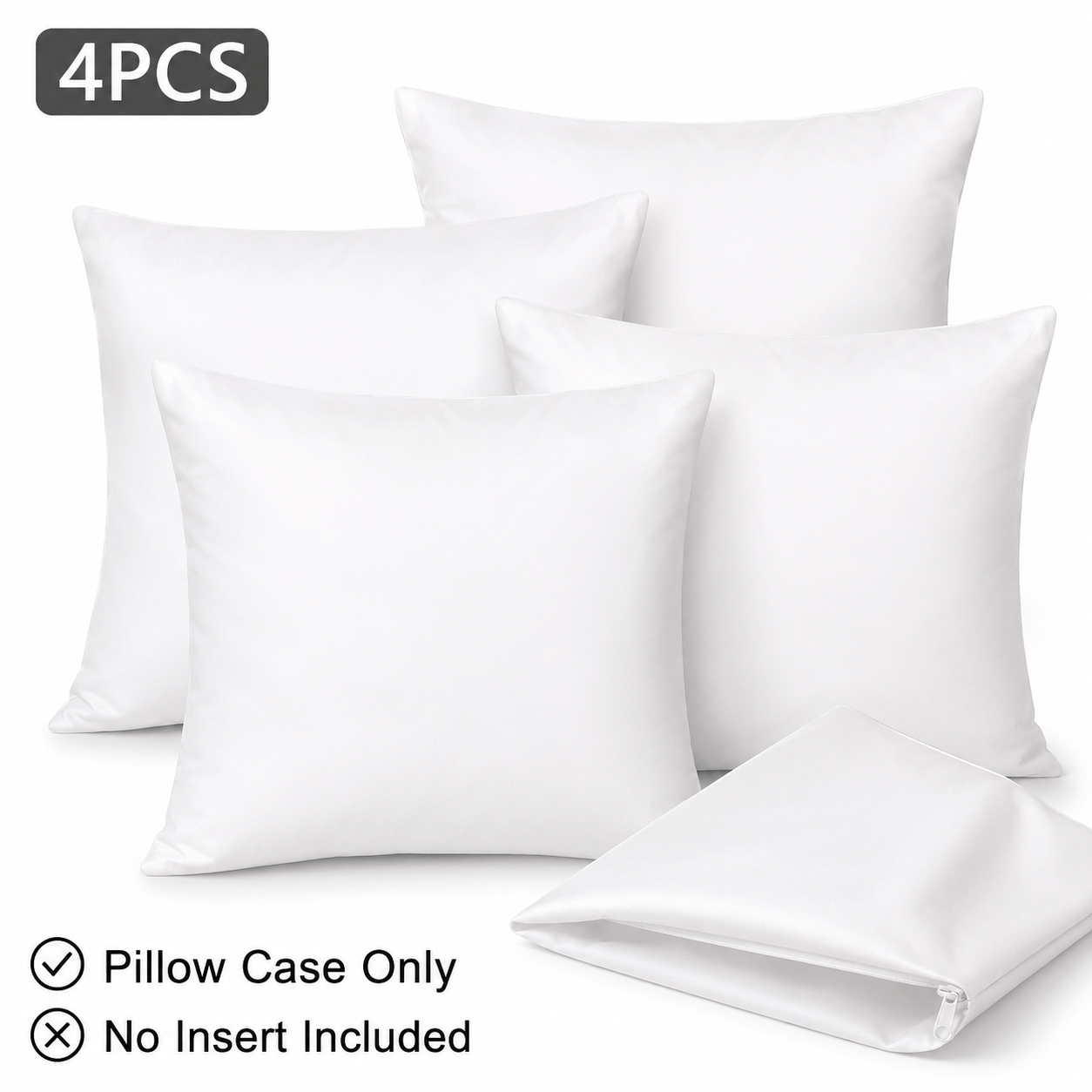 Pillow Cover Sublimation - 4 adet süblimasyon boş yastık kılıfları,