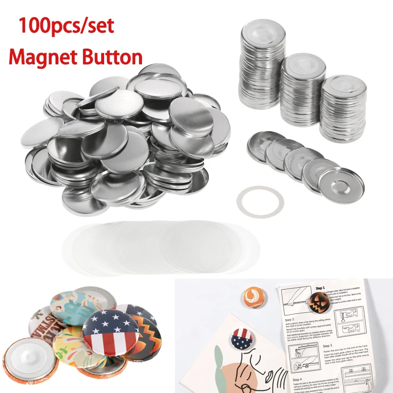 Button Badge Blank - 25mm 32mm 58mm DIY Güçlü Manyetik