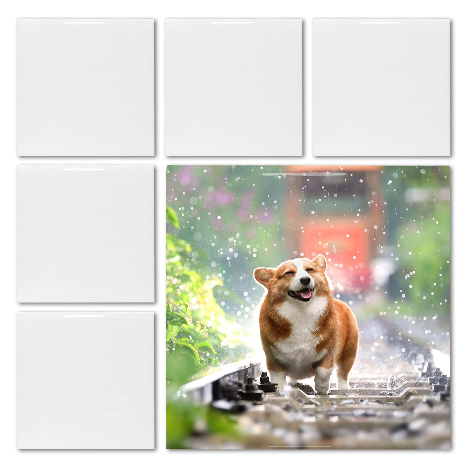 Ceramic Tile Blank - 20 adet 4' X 4' Süblimasyon