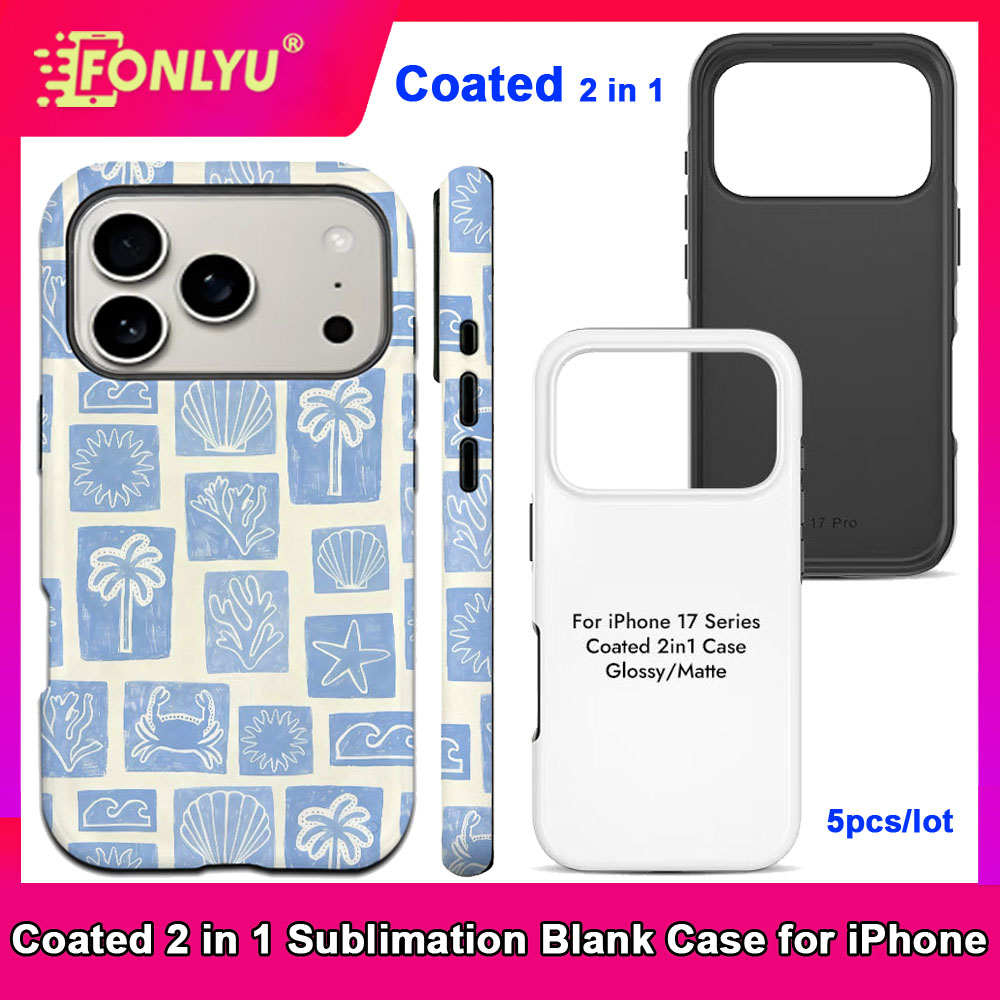 Phone Case Blank Print - FONLYU 5 adet Kaplamalı 2'si 1