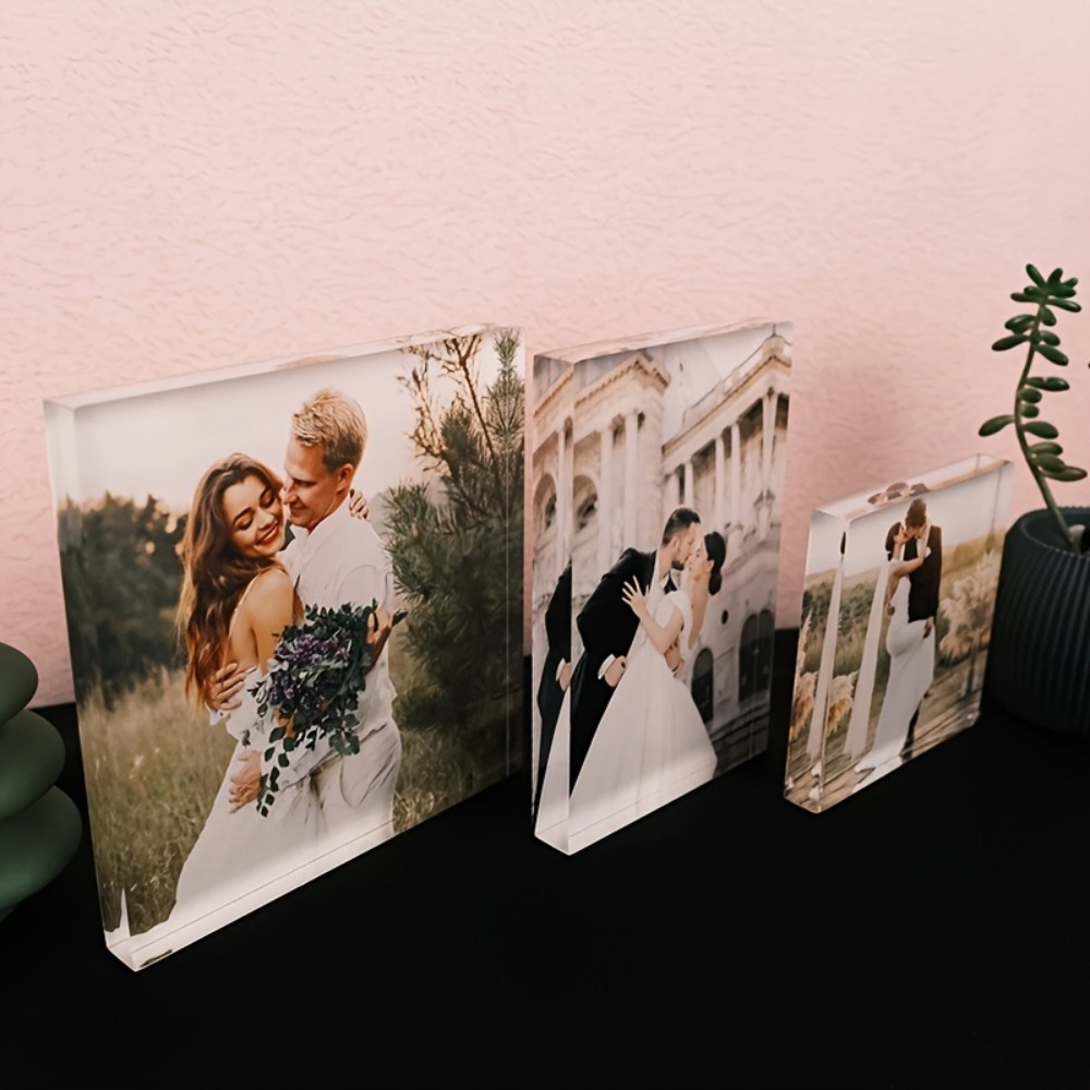 Photo Acrylic Block - Kişiye Özel Akrilik Yıldönümü Fotoğraf Bloğu