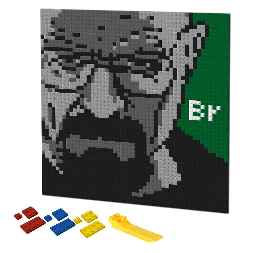 Puzzle Blank White - Retro piksel sanat yapı taşları mozaik