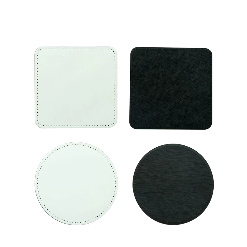 Coaster Sublimation Blank - 10 adet/grup Yeni Boş Süblimasyon PU