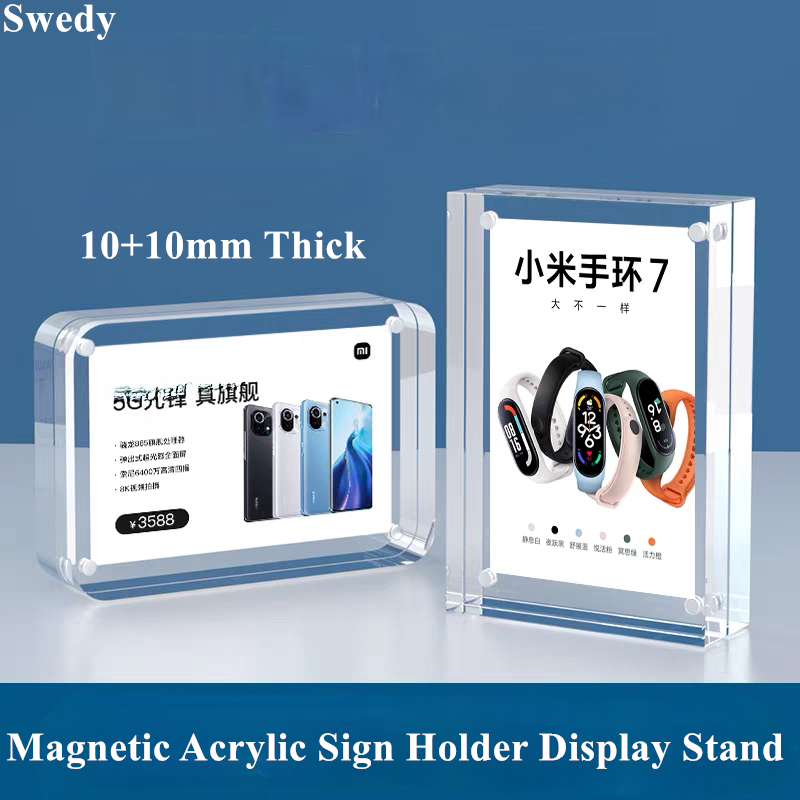 Photo Acrylic Block - 5 adet 90x55mm manyetik akrilik tabela