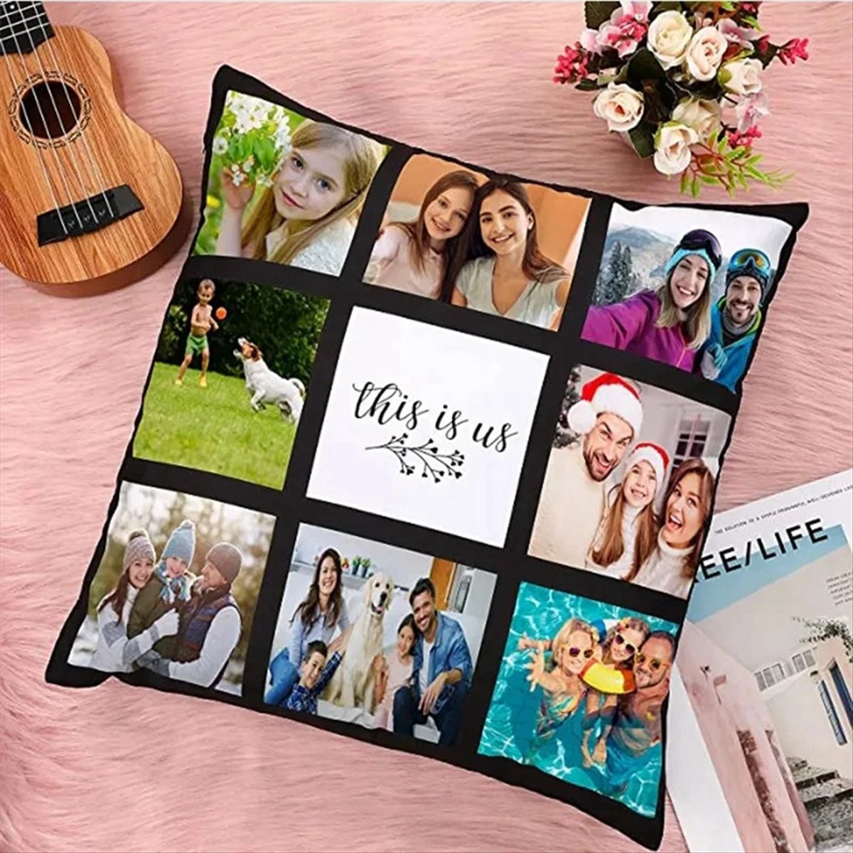 Pillow Cover Sublimation - A75K 6 Adet Süblimasyon Boş Panel