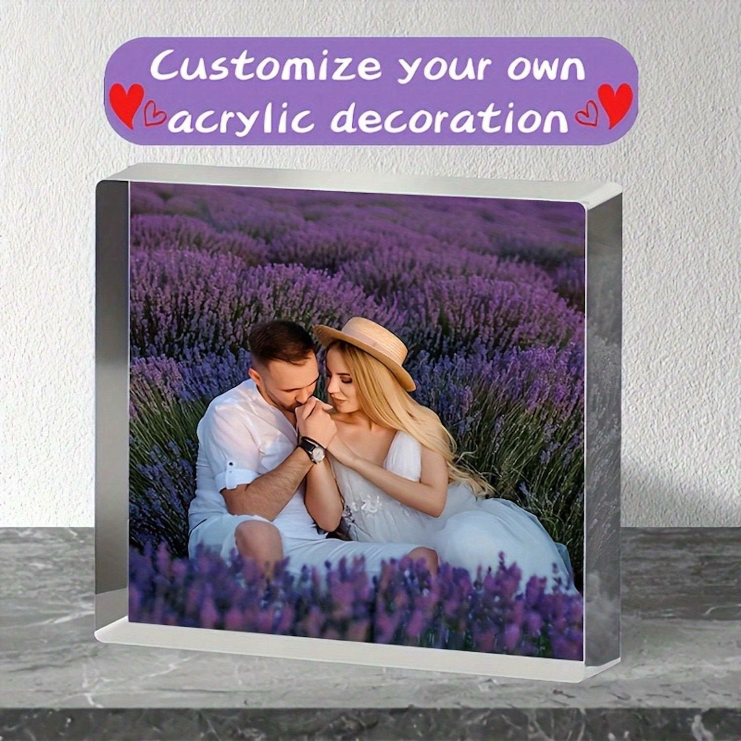 Photo Acrylic Block - 2D Düz Akrilik Fotoğraf Bloğu -