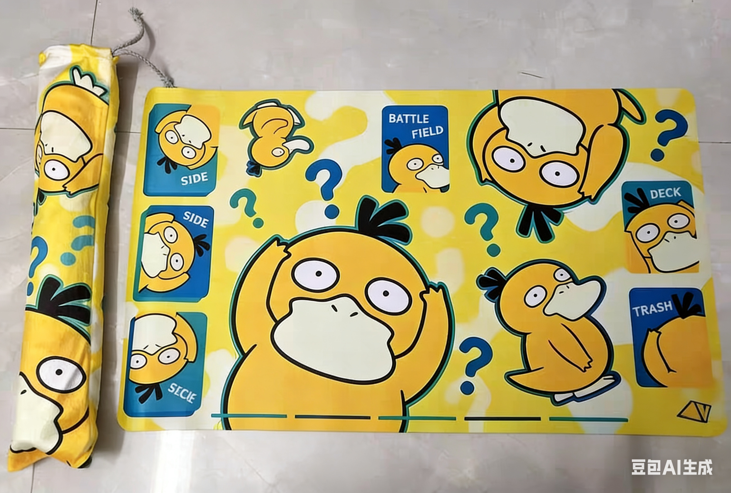 Door Mat Blank - Anime Pokemon Psyduck Şekilli Oyun Matı