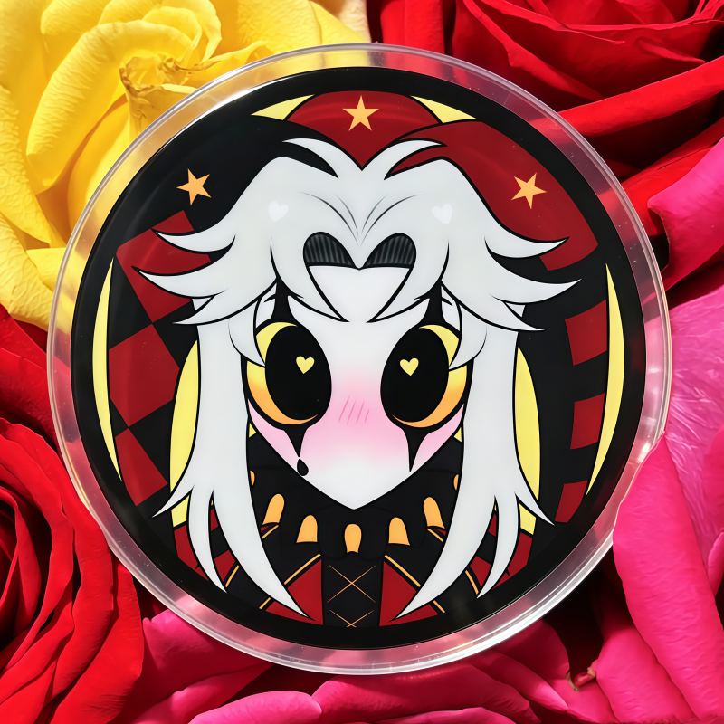 Button Badge Blank - Sevimli Pierrot Palyaço Anime Ürünleri Akrilik