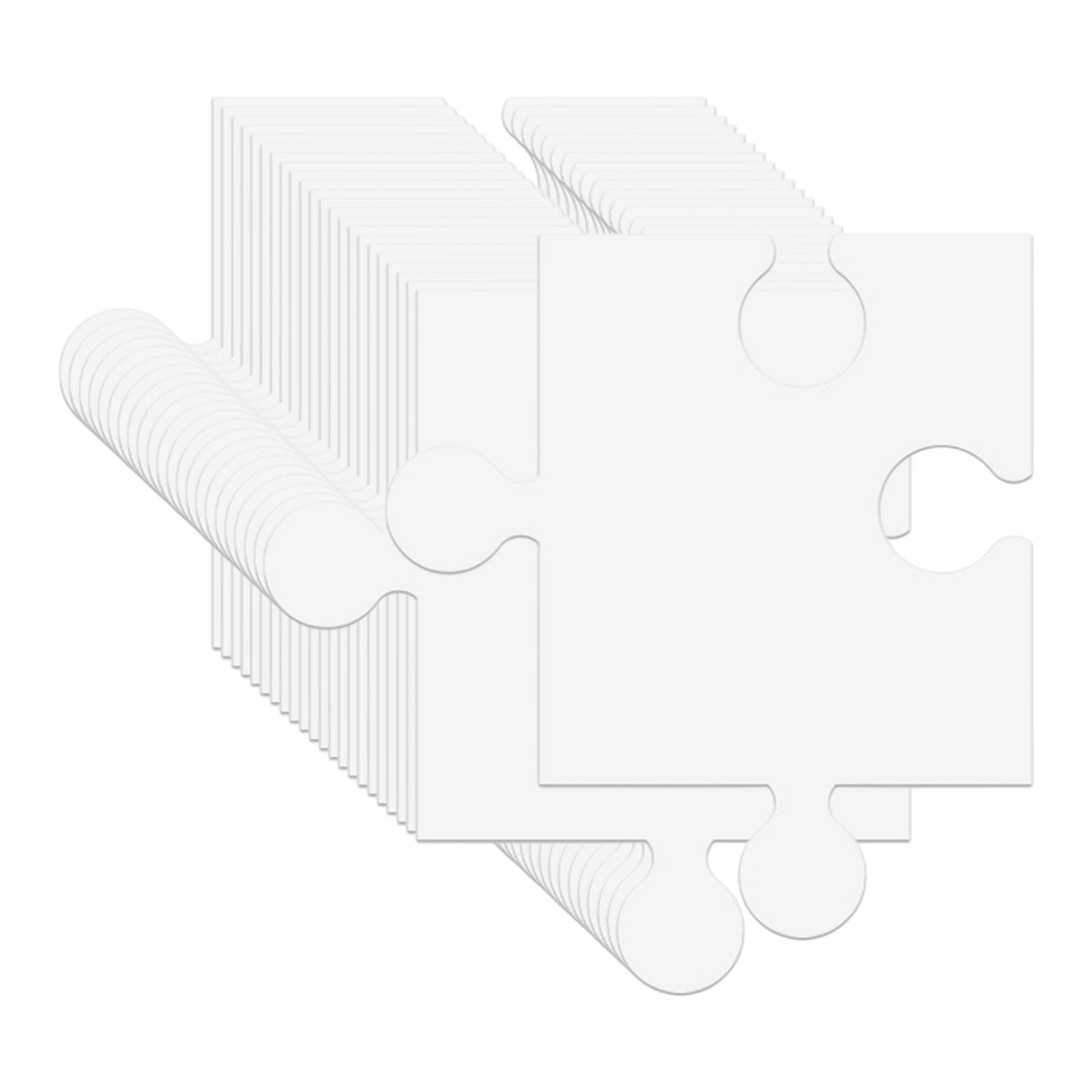 Puzzle Blank White - 24 Adet Beyaz Karton Boş Yapboz