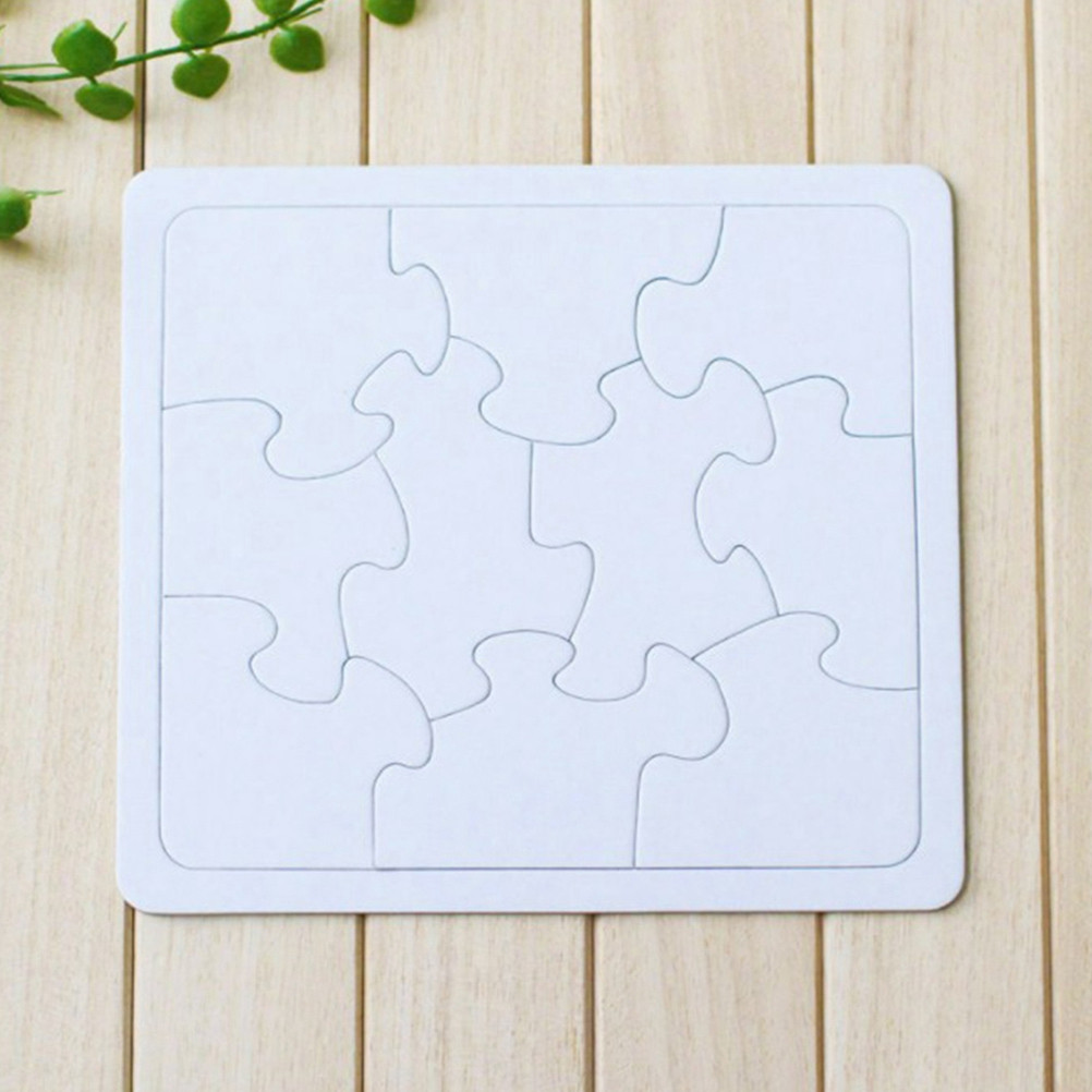 Puzzle Blank White - 4 Parça Boyanabilir Boş Yapboz Seti