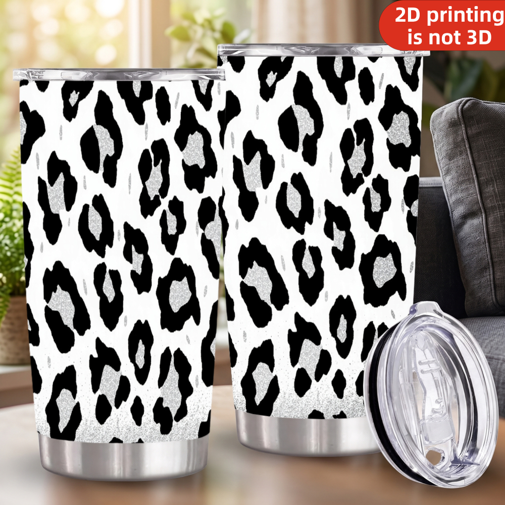 20oz Siyah Gümüş Simli Leopar  - Tumbler 20Oz White incelemesi ve fiyatı