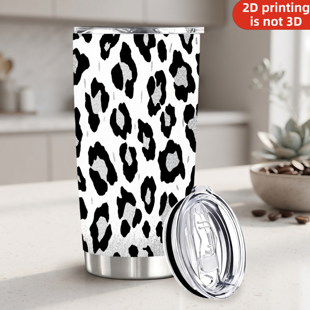 20oz Siyah Gümüş Simli Leopar  - Tumbler 20Oz White incelemesi ve fiyatı