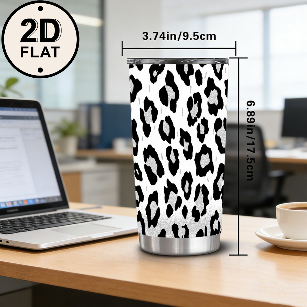 20oz Siyah Gümüş Simli Leopar  - Tumbler 20Oz White incelemesi ve fiyatı