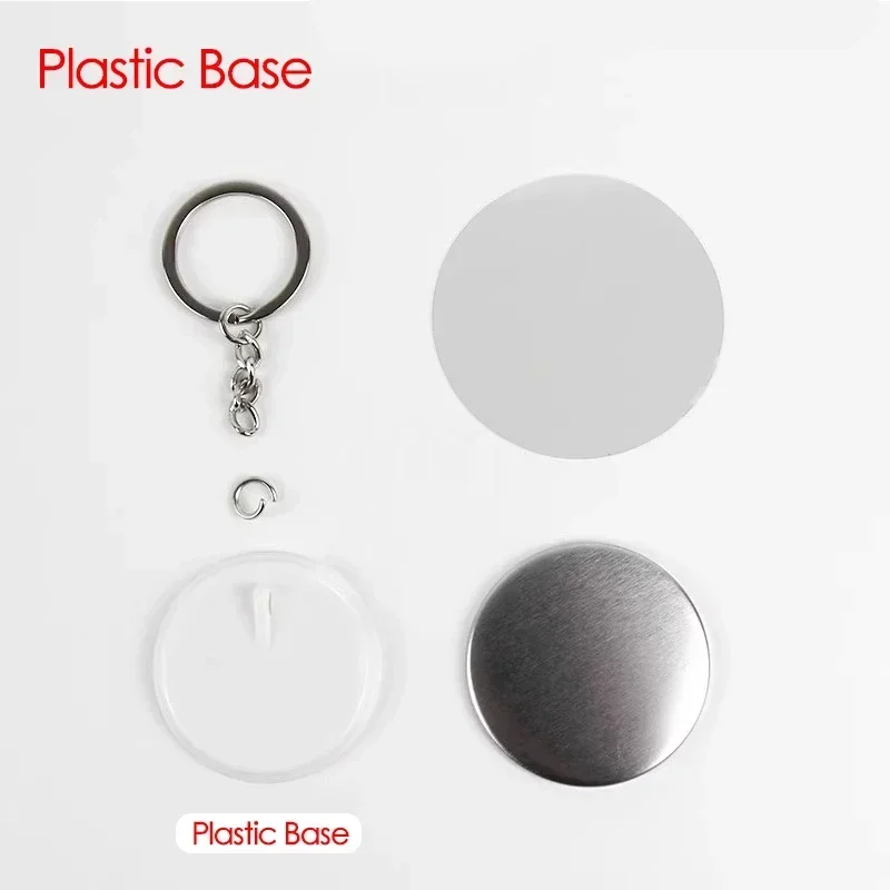 100 adet 44mm 58mm anahtarlıkl - Button Badge Blank incelemesi ve fiyatı