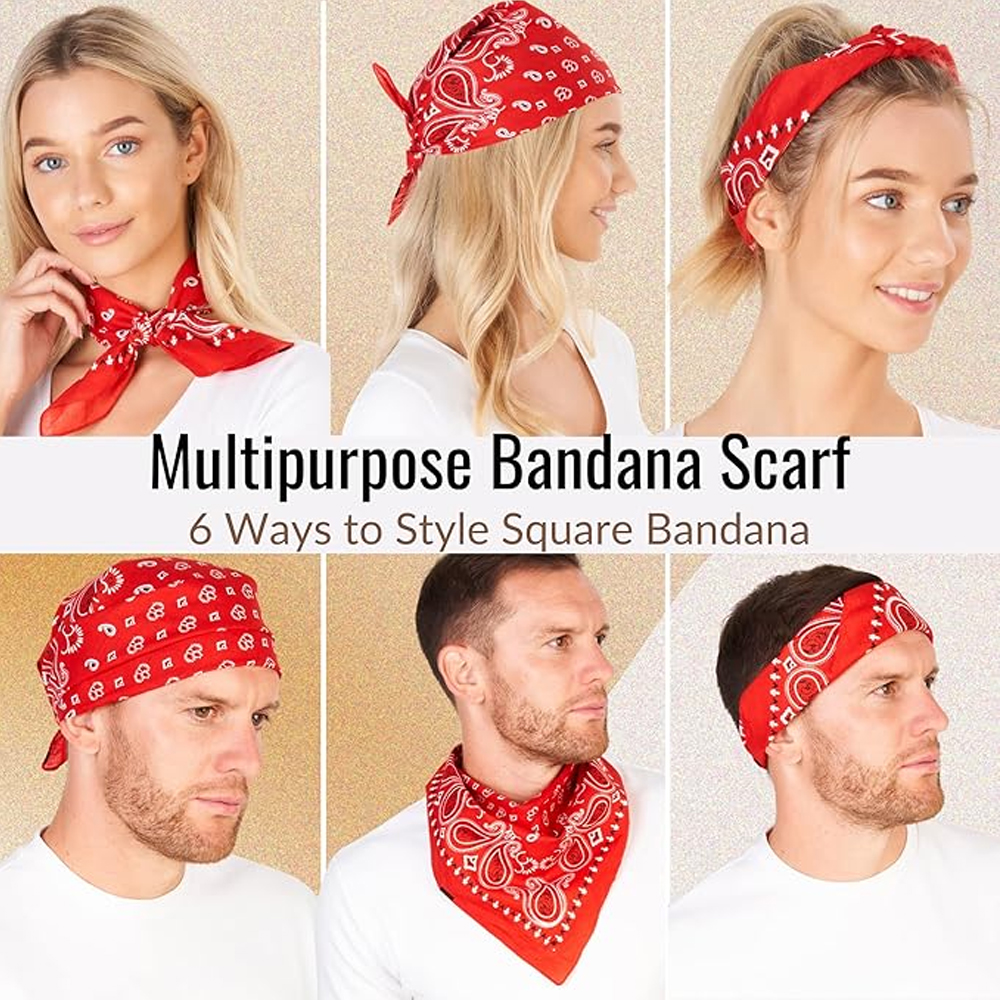 Hip Hop Kovboy Paisley Eşarp B - Bandana Blank White incelemesi ve fiyatı