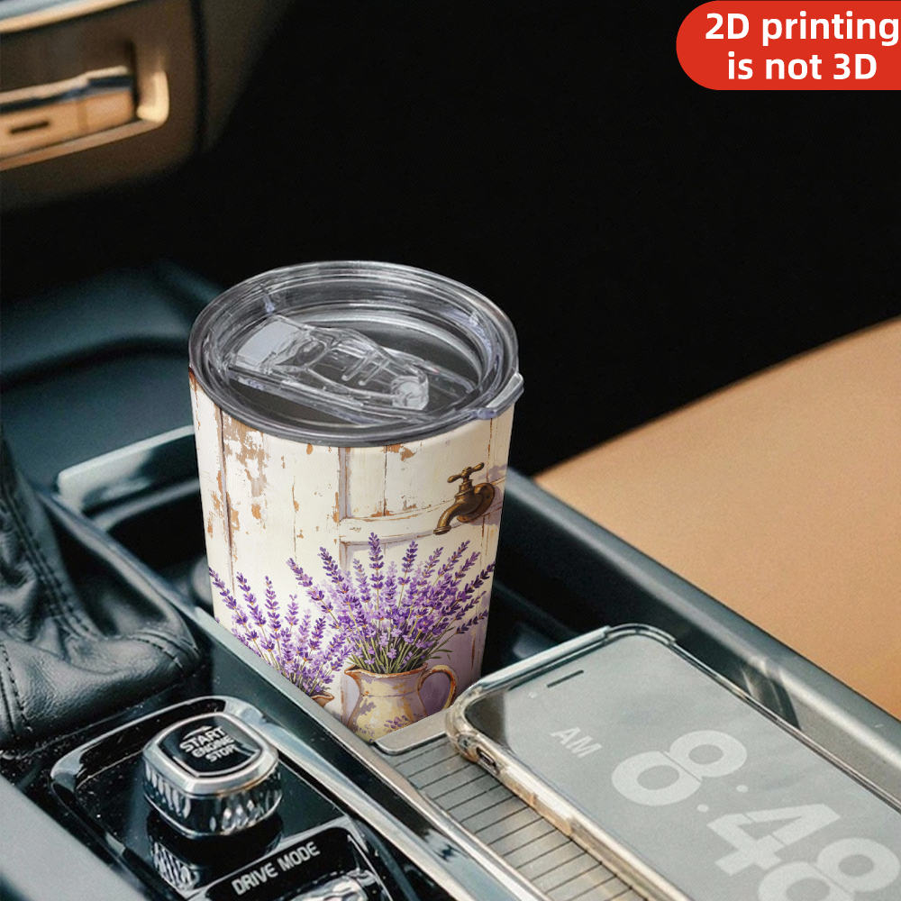 20oz Fransız Kır Lavanta Desen - Tumbler 20Oz White incelemesi ve fiyatı