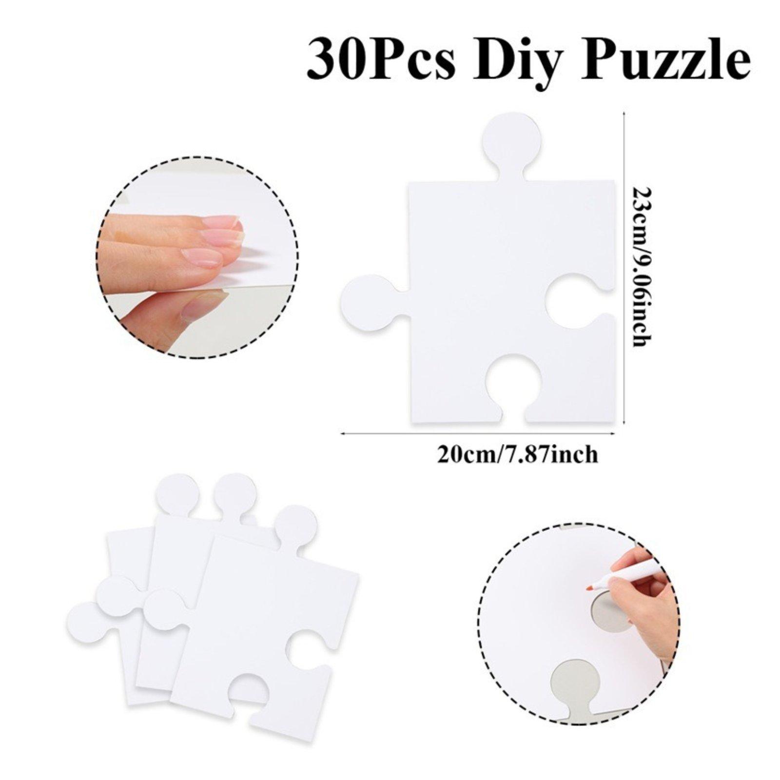 30 Parça Boş Yapboz Parçası Pa - Puzzle Blank White incelemesi ve fiyatı