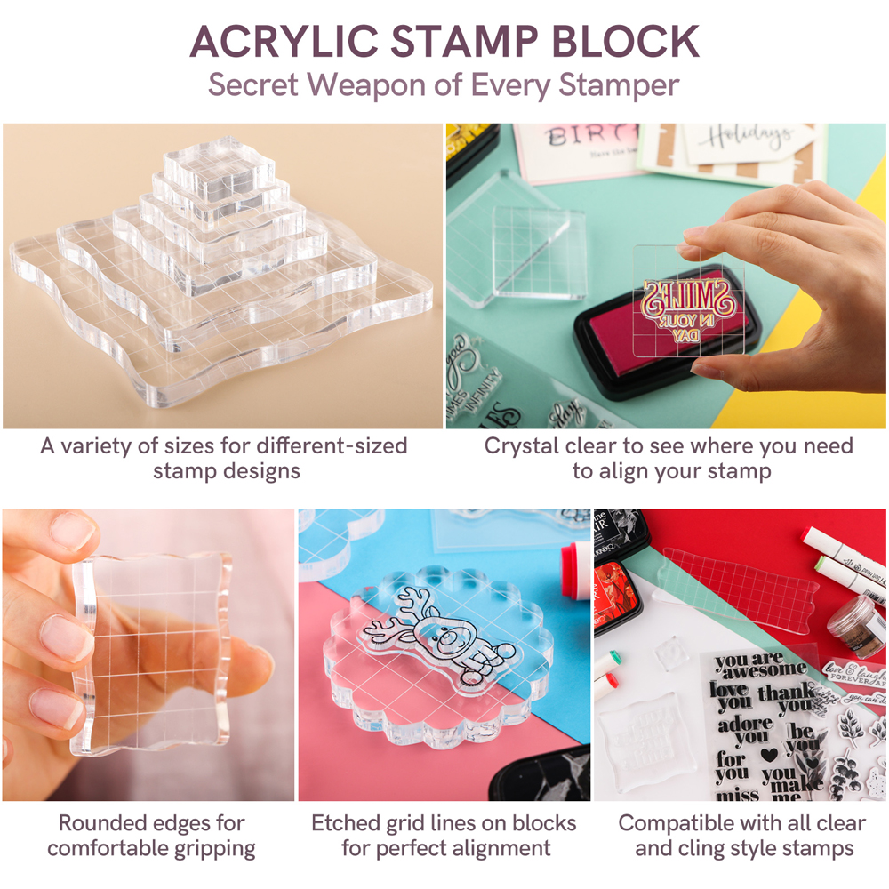 3 adet Şeffaf Akrilik Damga Bl - Photo Acrylic Block incelemesi ve fiyatı