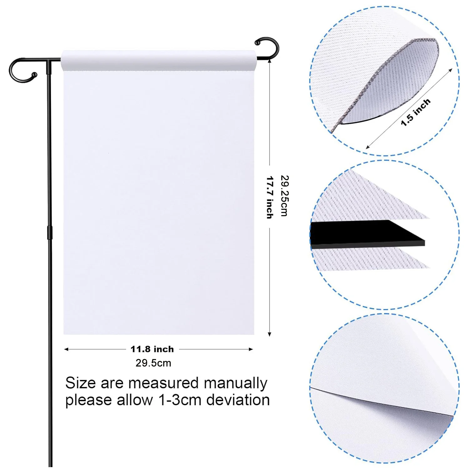 Süblimasyon için 5 adet çift t - Yard Sign Blank incelemesi ve fiyatı