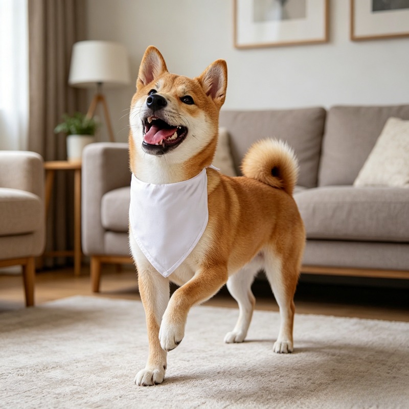 Beyaz Köpek Bandana Eşarbı Üçg - Bandana Blank White incelemesi ve fiyatı