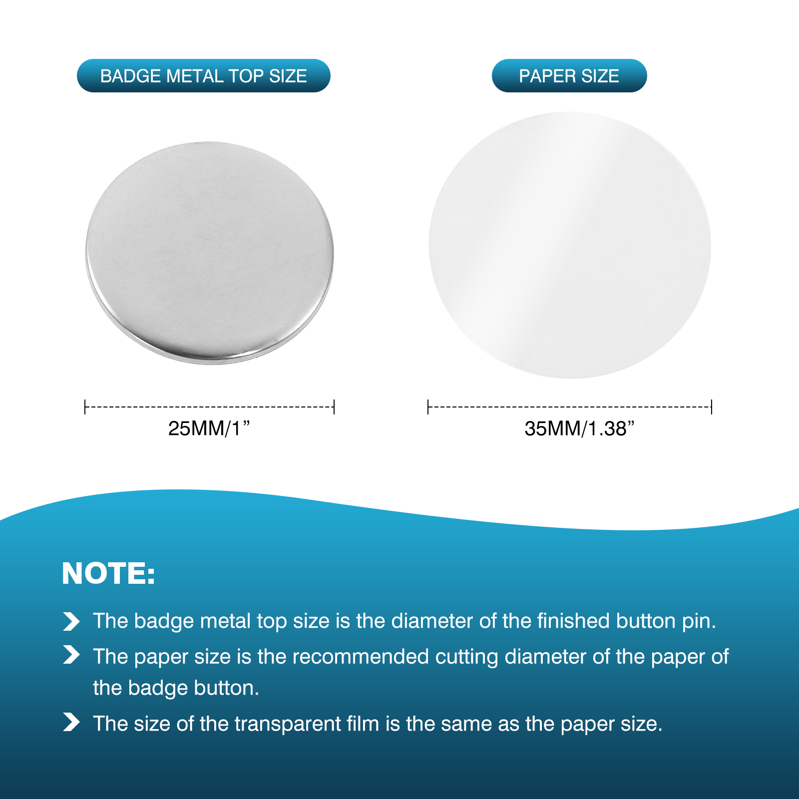 100 Adet Mini DIY Yuvarlak Ayn - Button Badge Blank incelemesi ve fiyatı