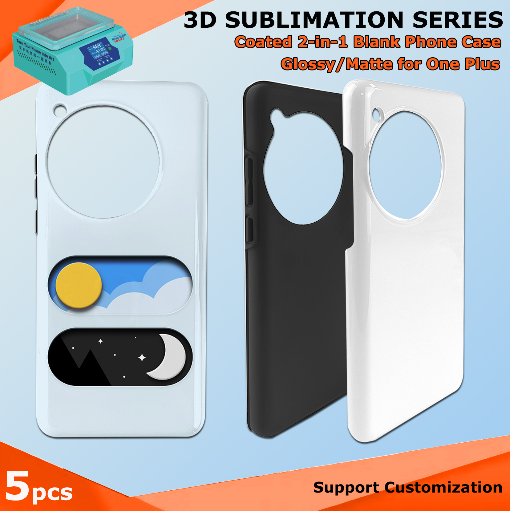 Fonlyu 5 adet Kaplamalı 2'si 1 - Phone Case Blank Print incelemesi ve fiyatı
