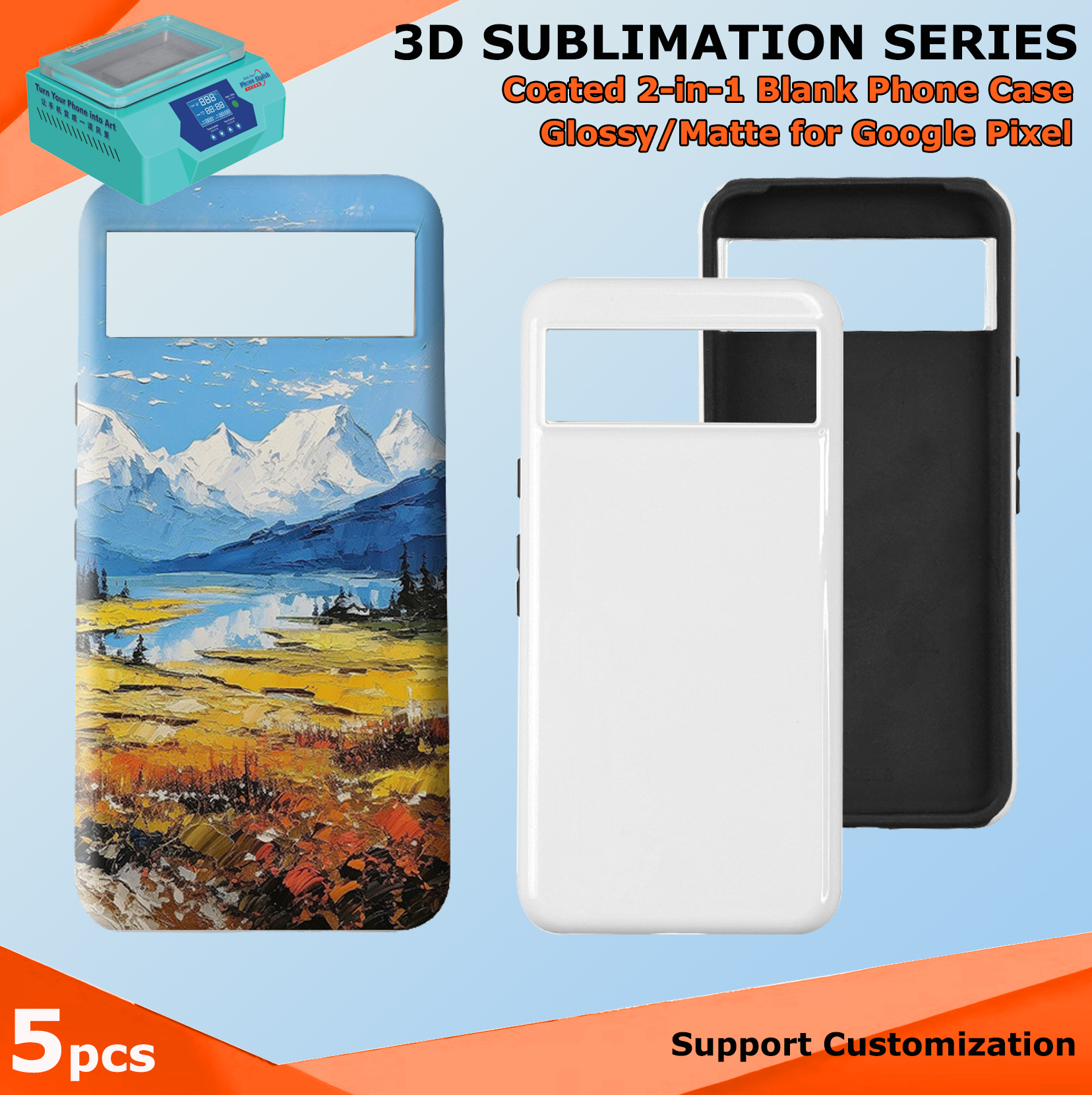 Fonlyu 5 adet Kaplamalı 2'si 1 - Phone Case Blank Print incelemesi ve fiyatı