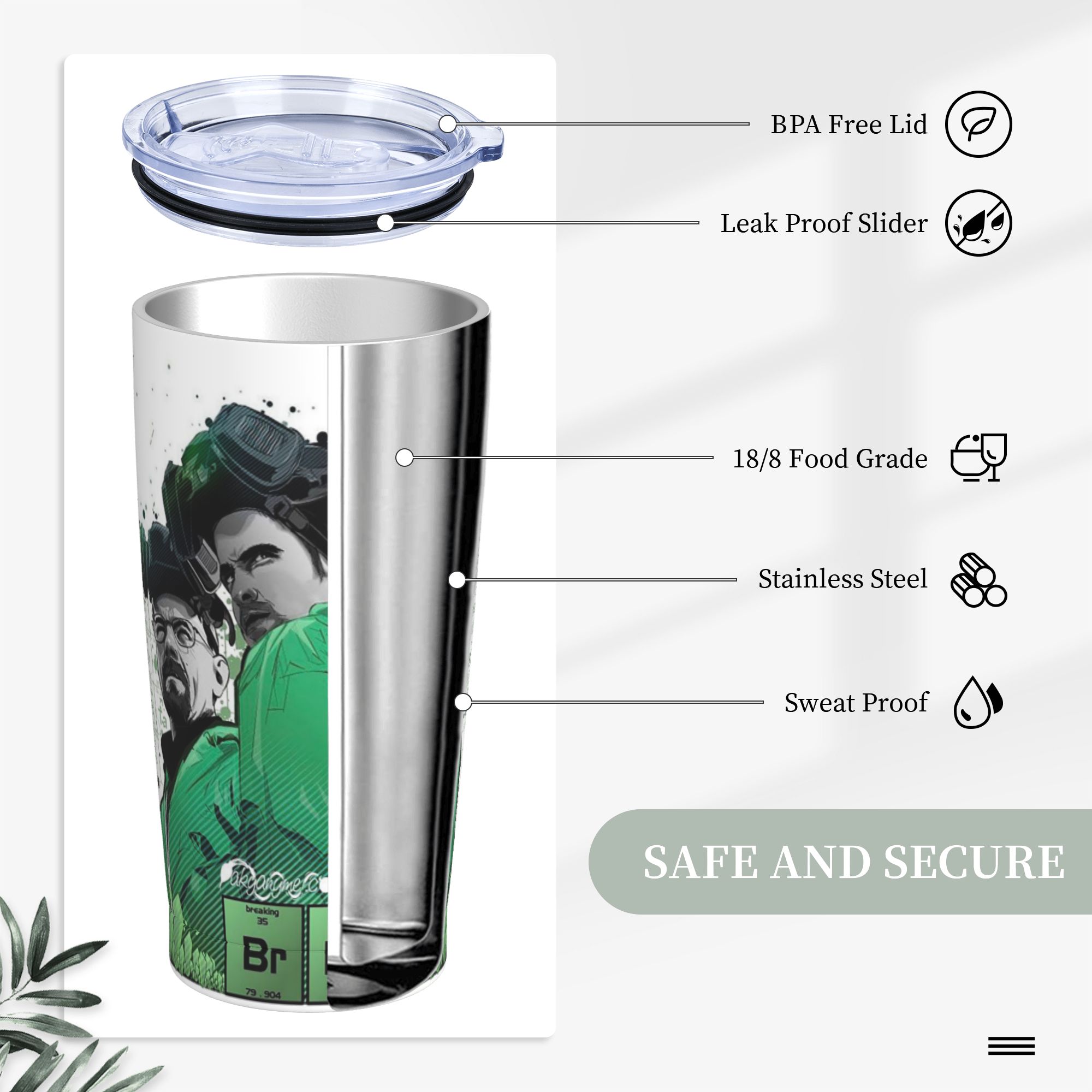 Breaking Bad Walter White Tumb - Tumbler 20Oz White incelemesi ve fiyatı