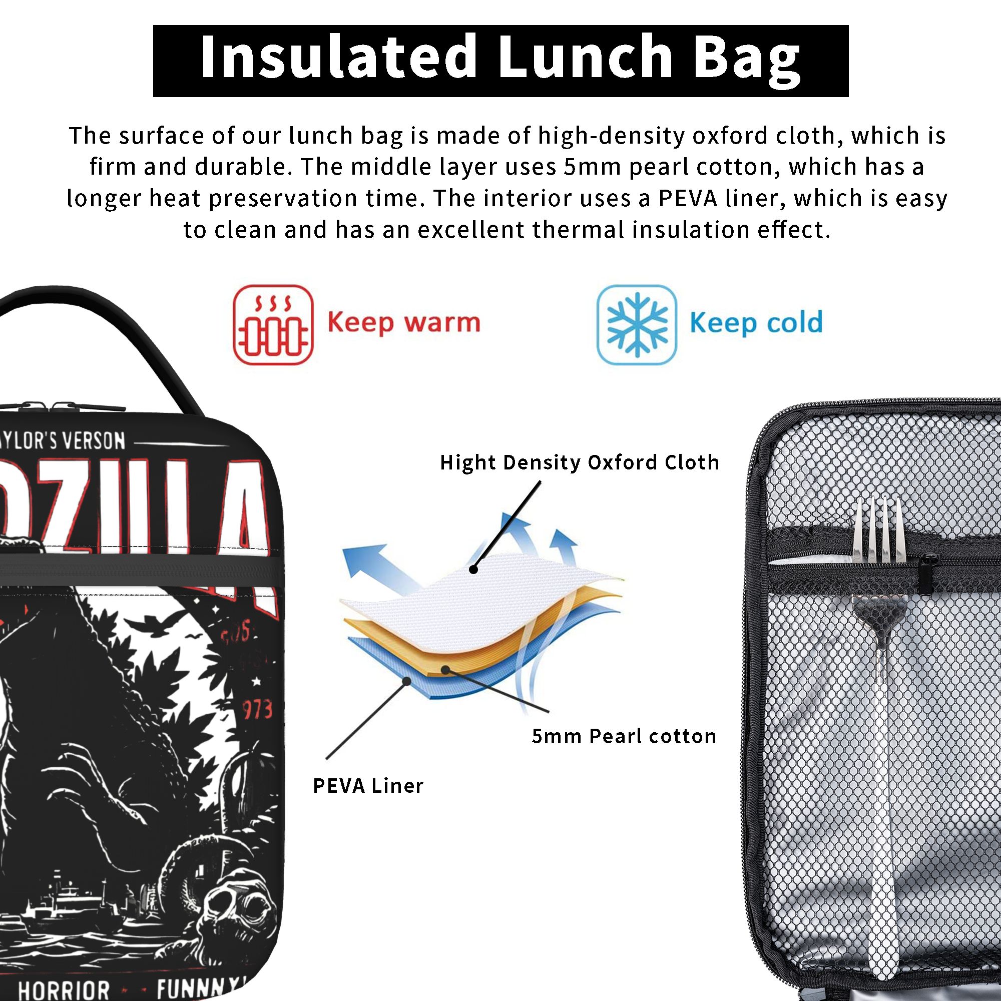 Godzillaed Anime Yalıtımlı Öğl - Tote Bag Sublimation incelemesi ve fiyatı