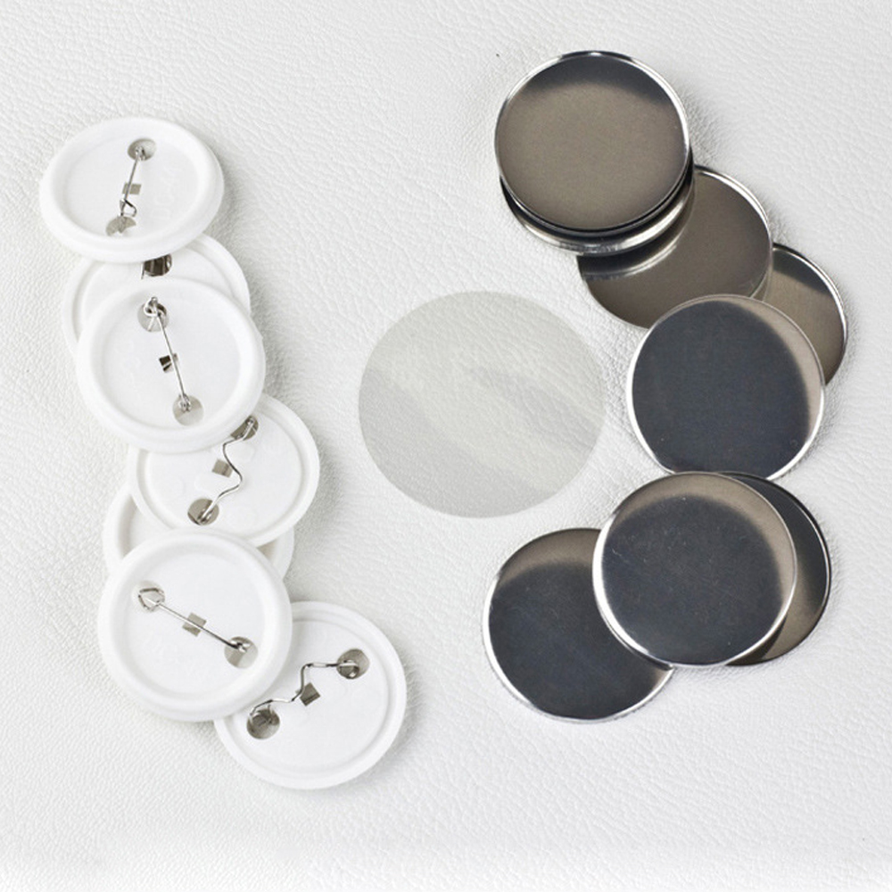100 adet/takım plastik boş roz - Button Badge Blank incelemesi ve fiyatı