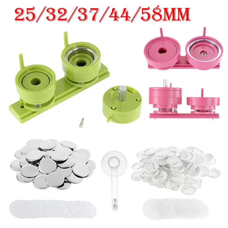100 takım 25/32/37/44/58mm Roz - Button Badge Blank incelemesi ve fiyatı