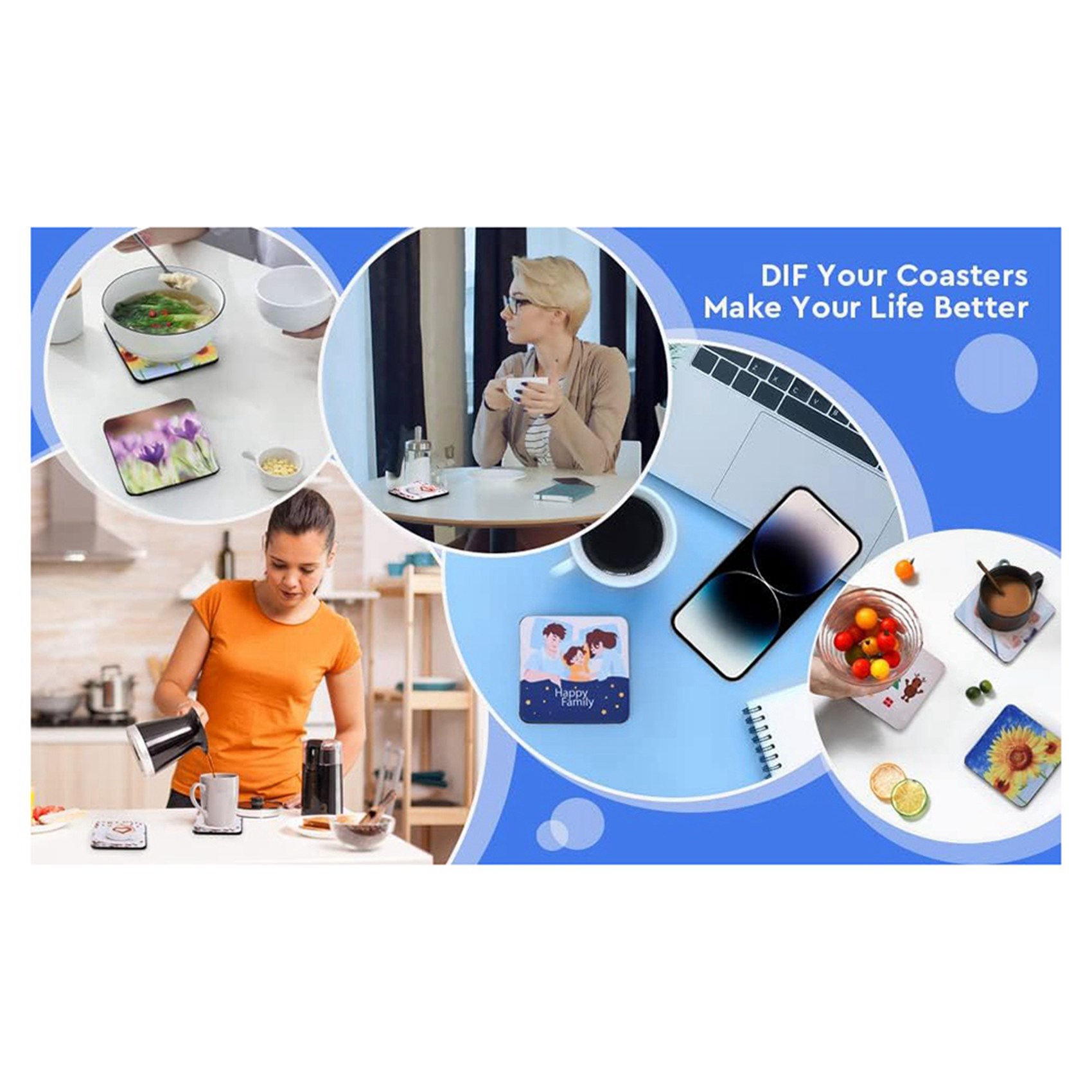 F-F 40 adet kare süblimasyon b - Coaster Sublimation Blank incelemesi ve fiyatı
